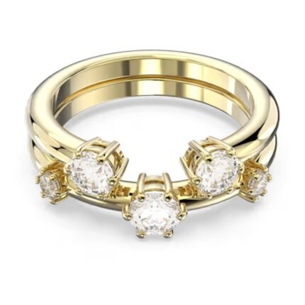 Dazzling Gold-Tone Constellation Rings Set of Two